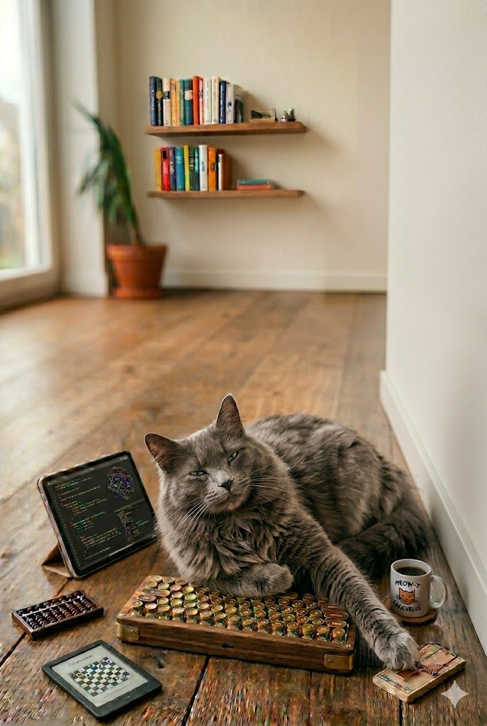 A cat purring contentedly while being stroked, eyes half closed in relaxation